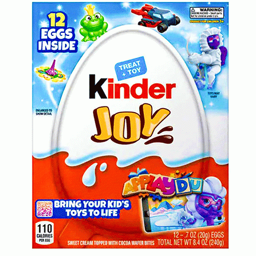 Kinder Joy Chocolate Surprise Egg (12 Pack) 