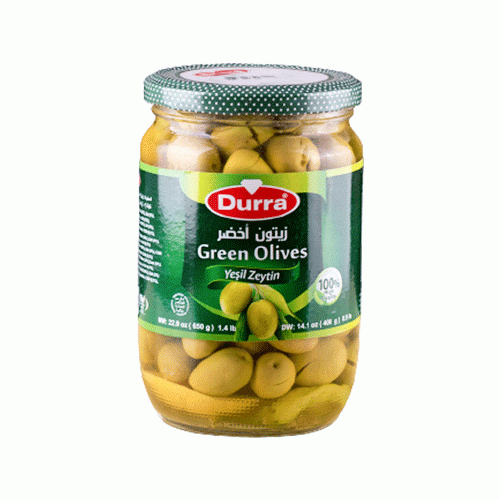 Durra Green Olives, 650g. 