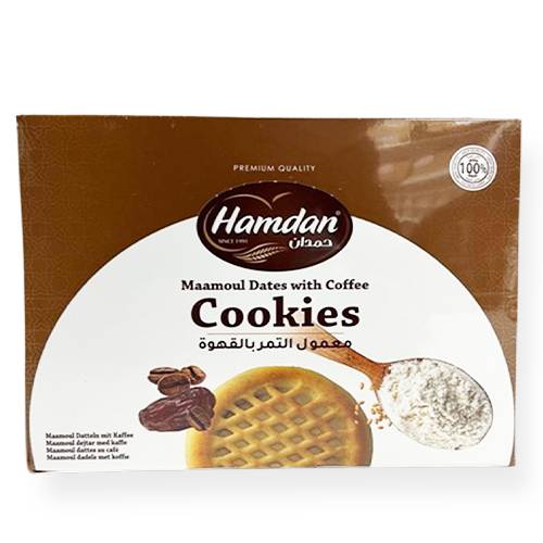 Hamdan Cookies Maamoul dates with coffee 