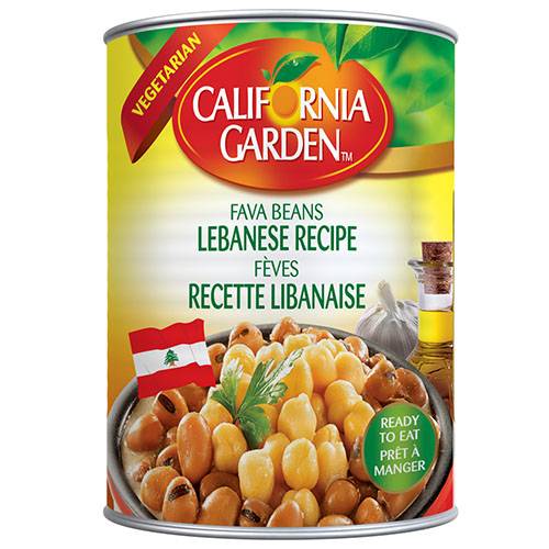 California Garden Fava Beans  Lebanese Recipe 
