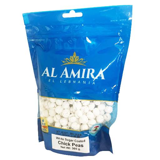 Al Amira white Sugar Coated chick peas, 300g. 