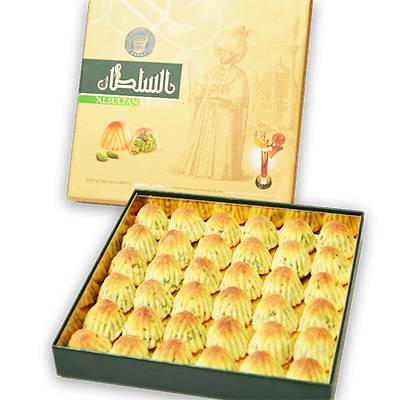 Al Sultan Sweets Maamoul Pistachio, 500g.