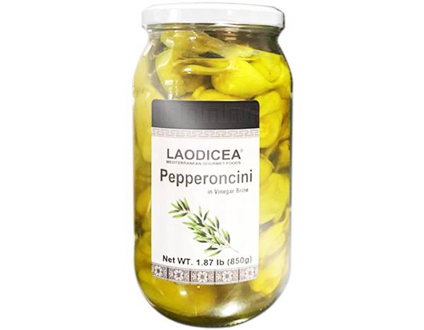 Laodicea Pepperoncini in Vinegar Brine, 850g.