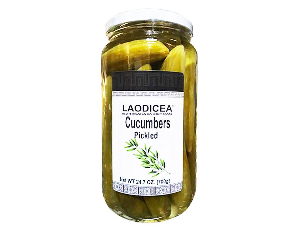 Laodicea Cucumbers Pickled, 24.7 Oz