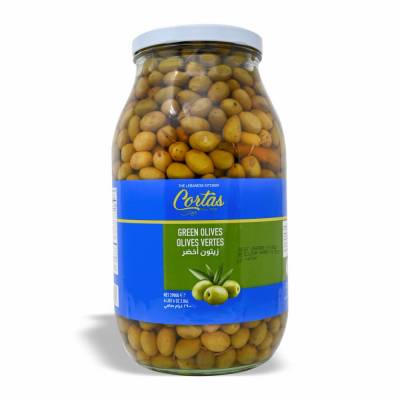 CORTAS Lebanese Green Olives, 2900g 