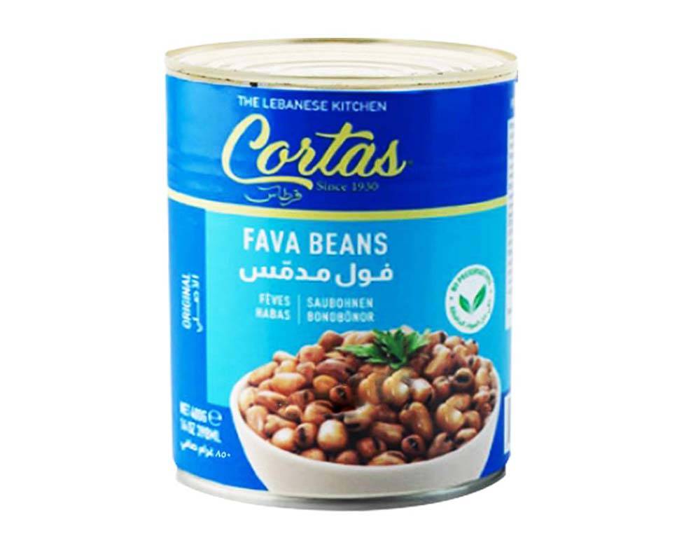 CORTAS Foul Mudammas - Cooked Fava Beans, 30 oz.