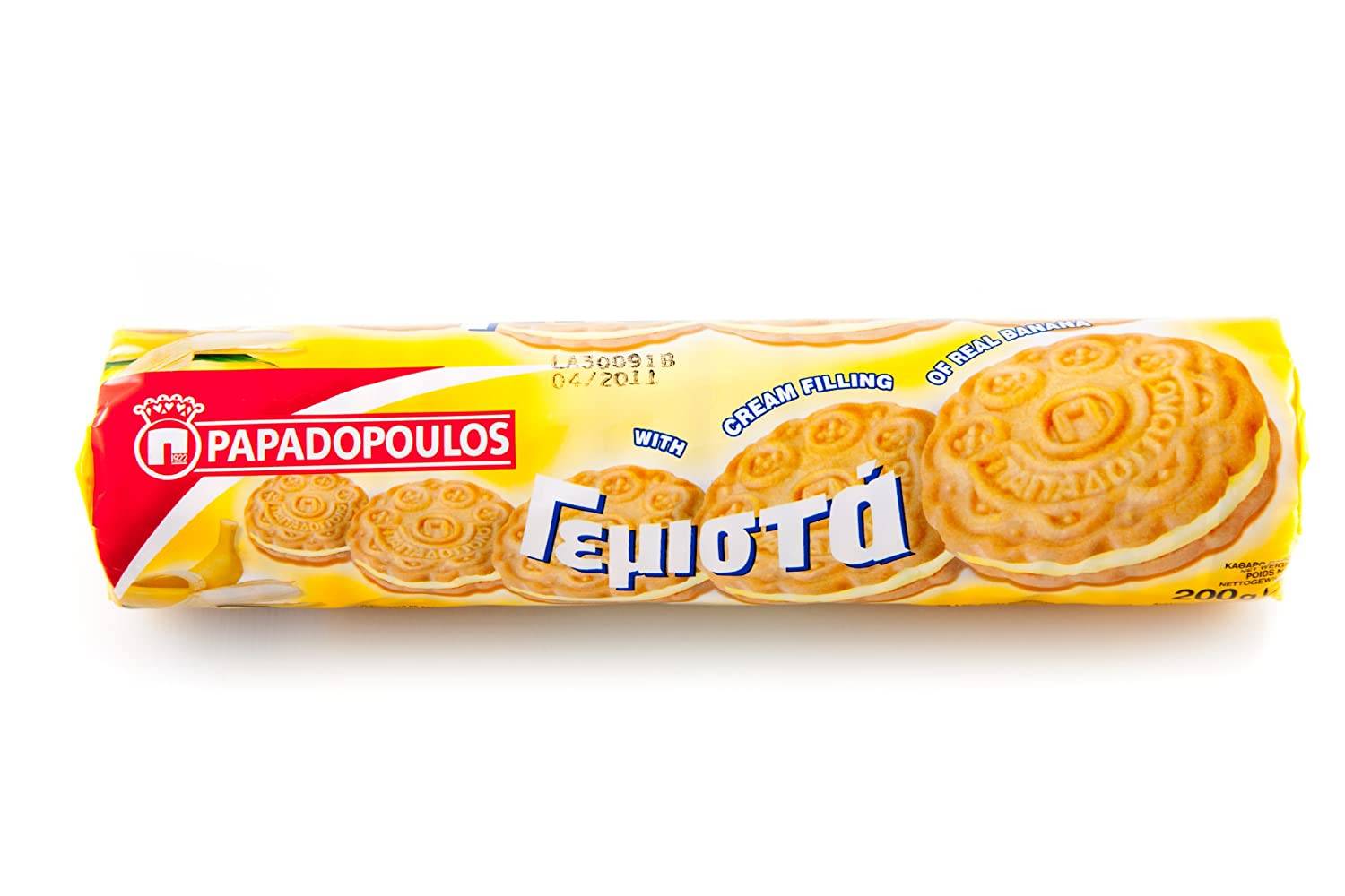 PAPADOPOULOS Banana Cream Sandwich Biscuits 