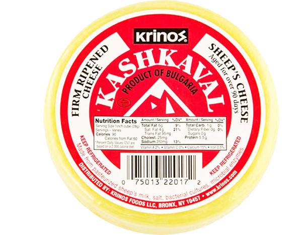 Krinos Bulgarian Kashkaval Cheese, 15 oz.