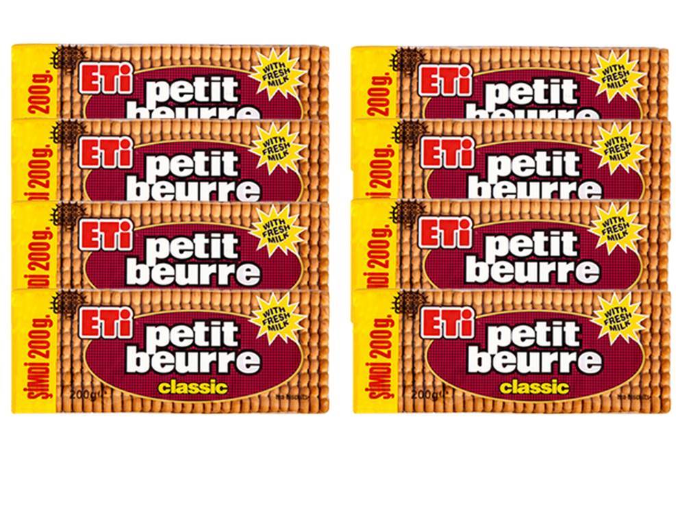 ETI Petit Beurre Biscuits, 225 g. -8 Pcs 