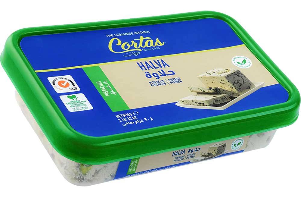 CORTAS Lebanese Halva with Pistachio, 32 oz.