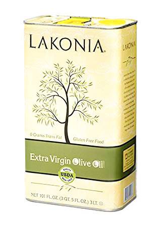 LAKONIA Greek Extra Virgin Olive Oil - 3 Liters.