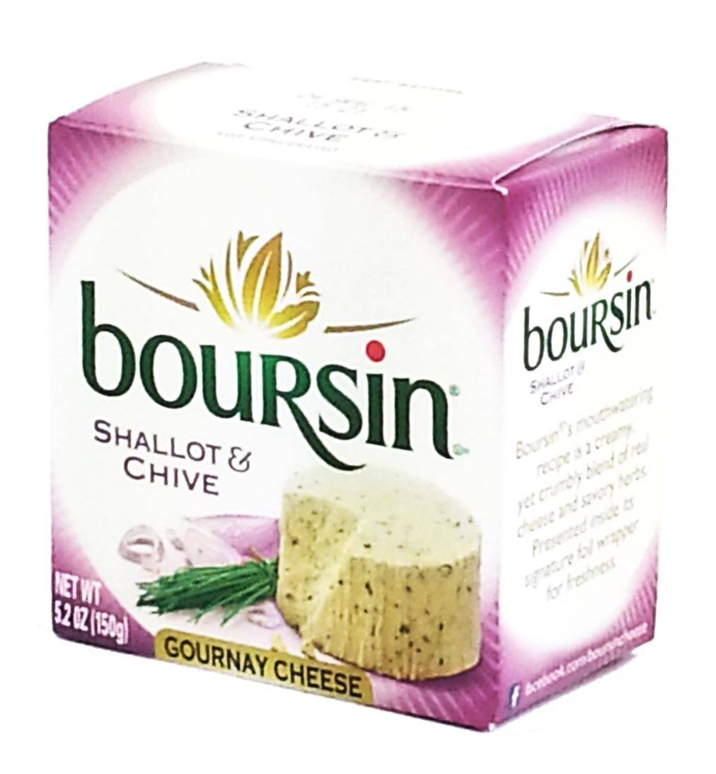 Boursin Shallot & Chive Cheese - Gournay Cheese