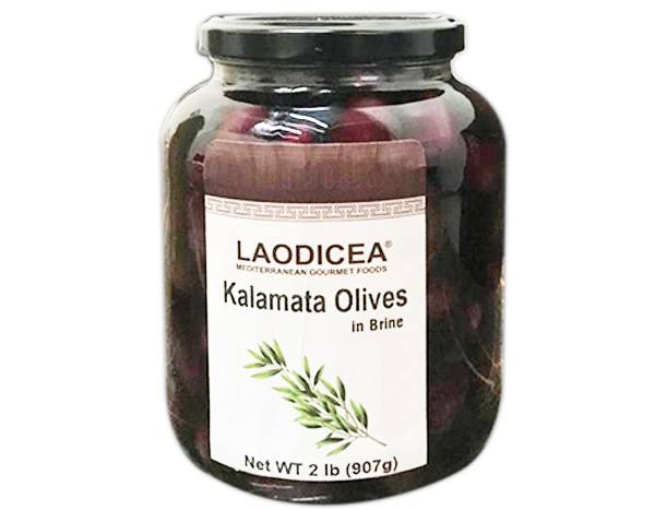 Laodicea Kalamata Olives in Brine, 907g.