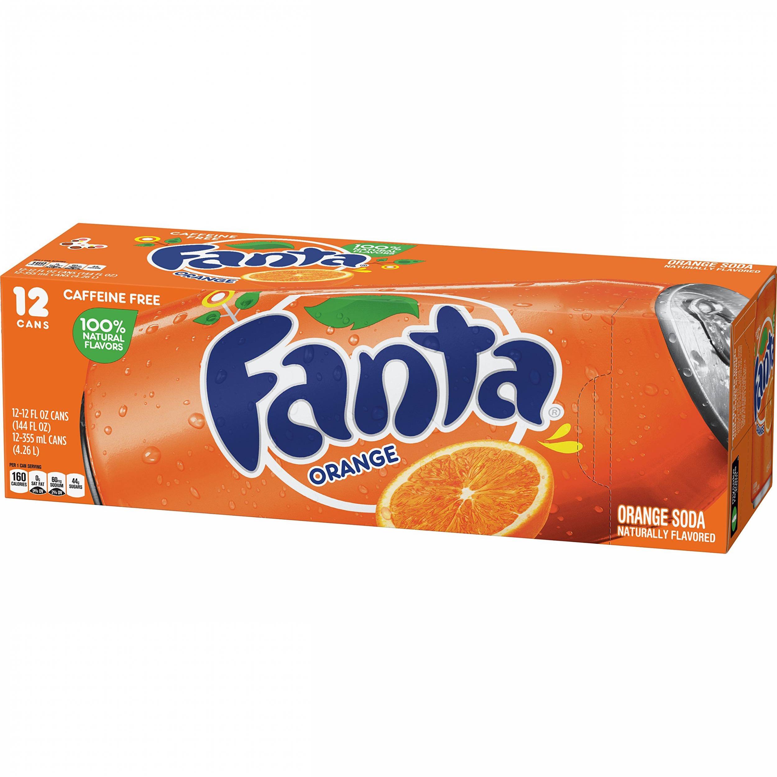 Fanta Orange Soda Fruit Flavored Soft Drink12 Pack x 12 Oz.