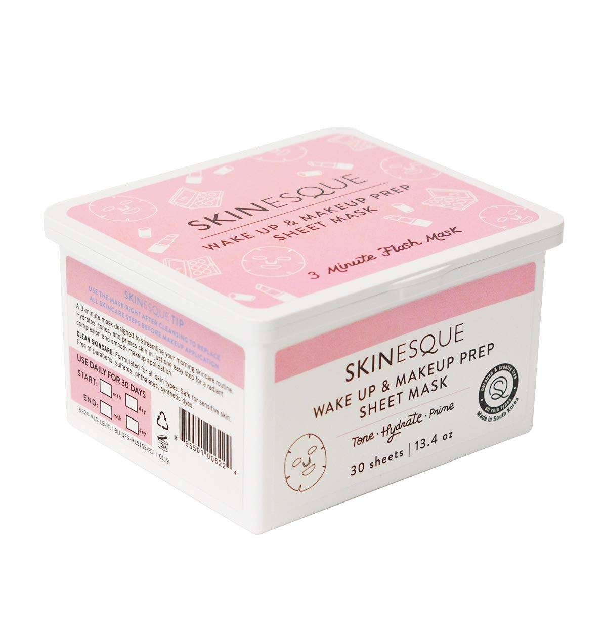 SKINESQUE Wake Up and Makeup Prep Sheet Mask