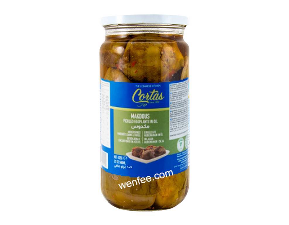 CORTAS Makdous Stuffed Baby Eggplant in Oil