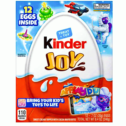 Kinder Joy Chocolate Surprise Egg (12 Pack)