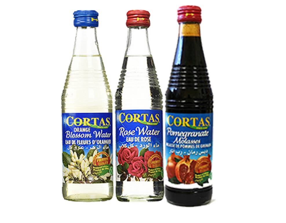 Flavoring Trio (Orange Blossom Water, Rose Water & Pomegranate Molasses)