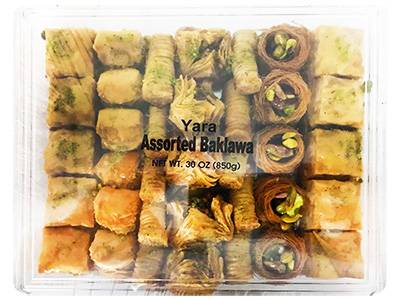 YARA Assorted Baklawa, 850g.