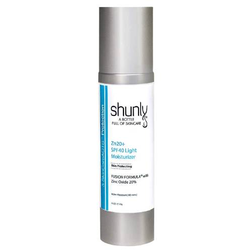 shunly ZN20 + SPF 40 Light Moisturizer, 4 oz