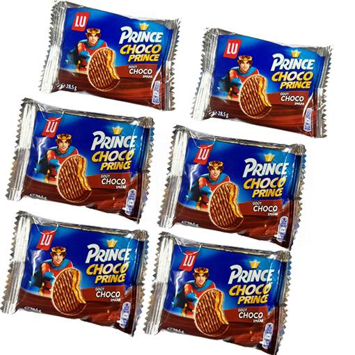 Lu Prince Choco Biscuits, 6 pcs.