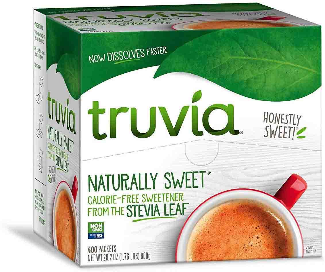 TRUVIA Naturally Sweet Calorie-free Sweetener from the Stevia Leaf - 400 packets