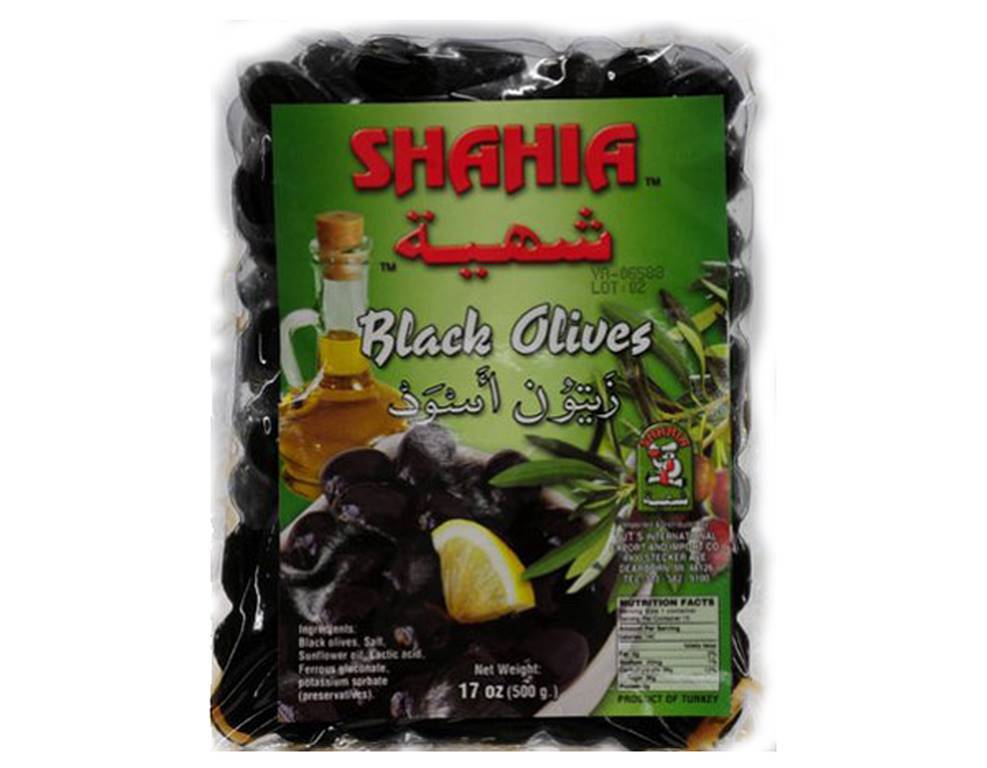 SHAHIA Turkish Black Olives -   Vac Pac