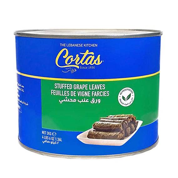 CORTAS Stuffed Grape Leaves, 4.4 lbs.