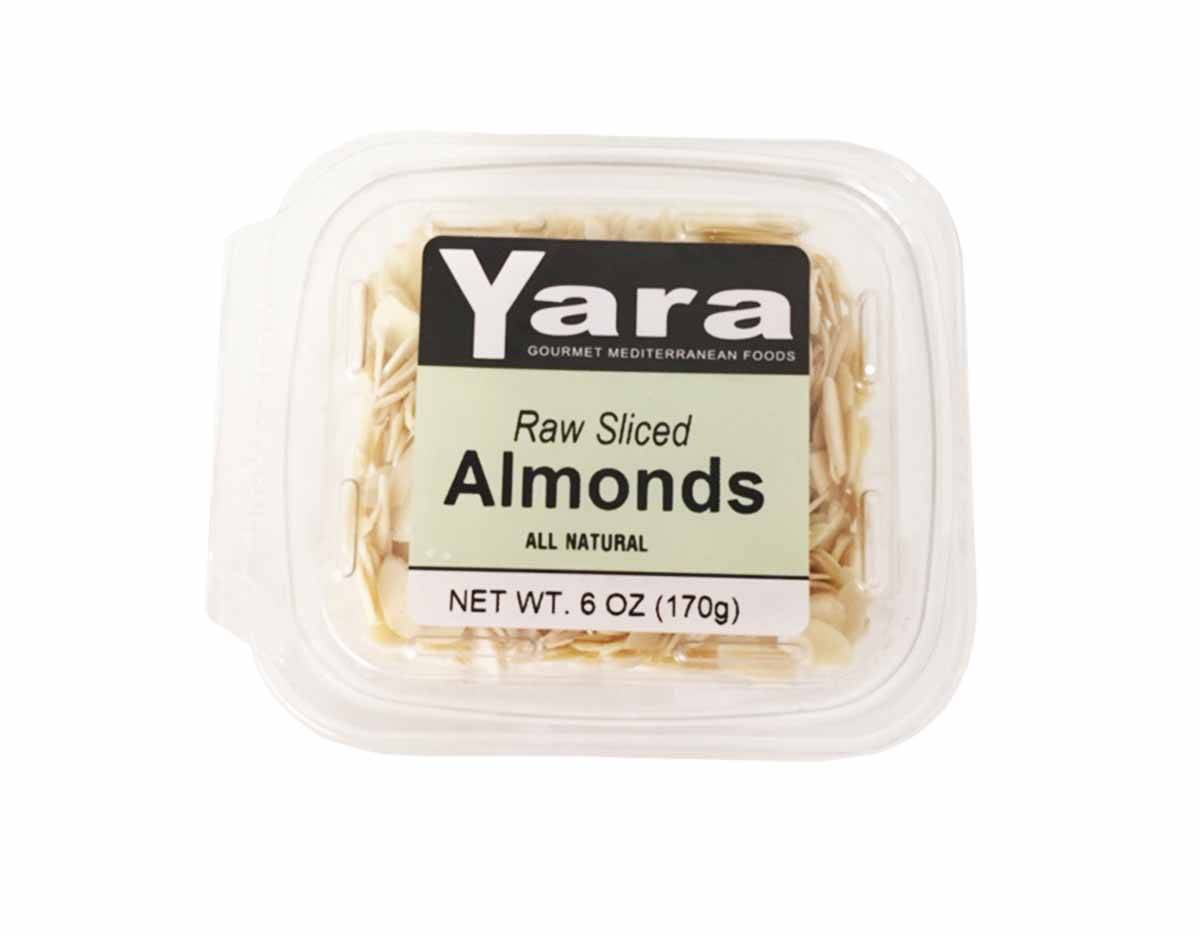YARA Raw Almonds Blanched Sliced, 6 oz.