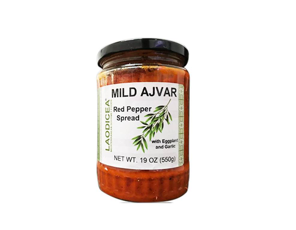 LAODICEA Mild Ajvar - Red Pepper Spread w/Eggplant and Garlic