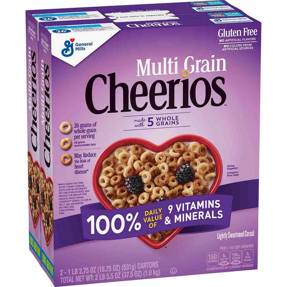 General Mills Multi Grain Cheerios, 18.75 oz, 2-count