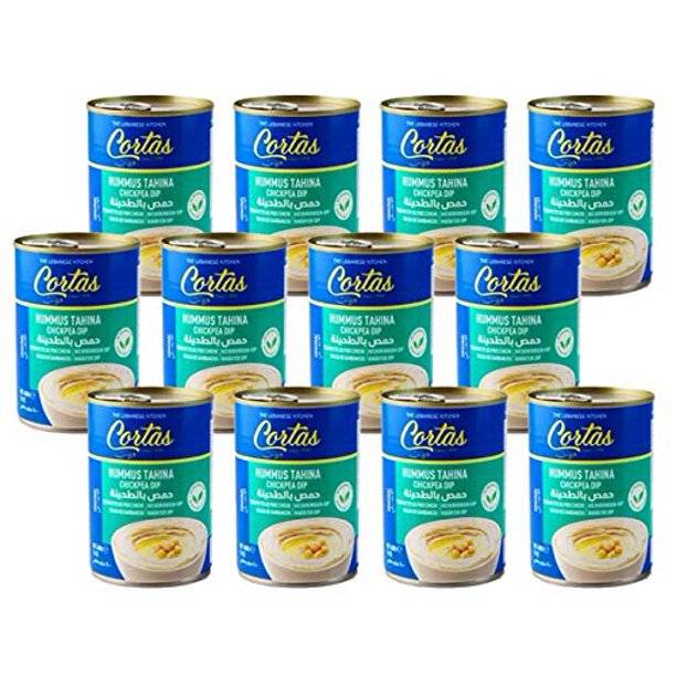 CORTAS Hummos Tahina Chick Pea Dip - 12 Cans