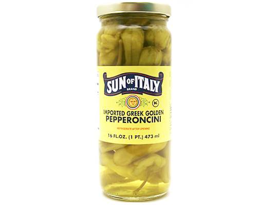 SUN of ITALY Pepperoncini, 16 oz.