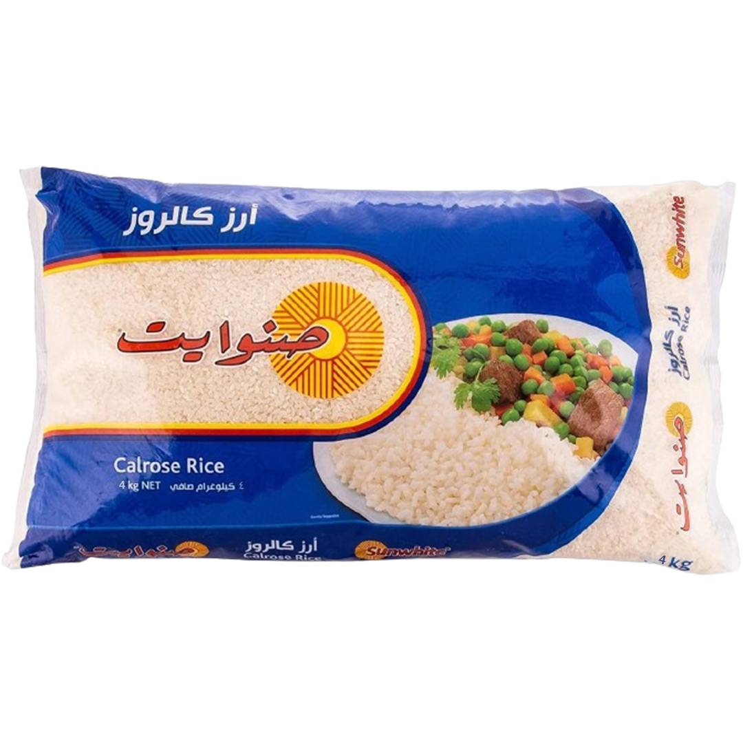 Sun White Calrose Rice 4kg.