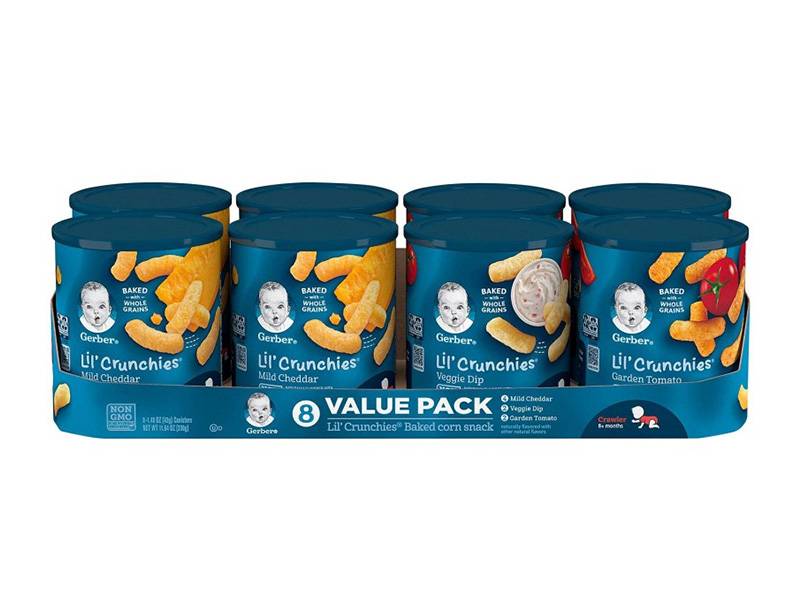 Gerber Crunchies Baked Corn Snack Variety Pack