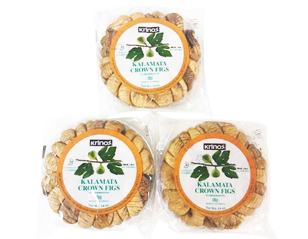 KRINOS Kalamata Greek Figs - 14 oz - 3 Pcs
