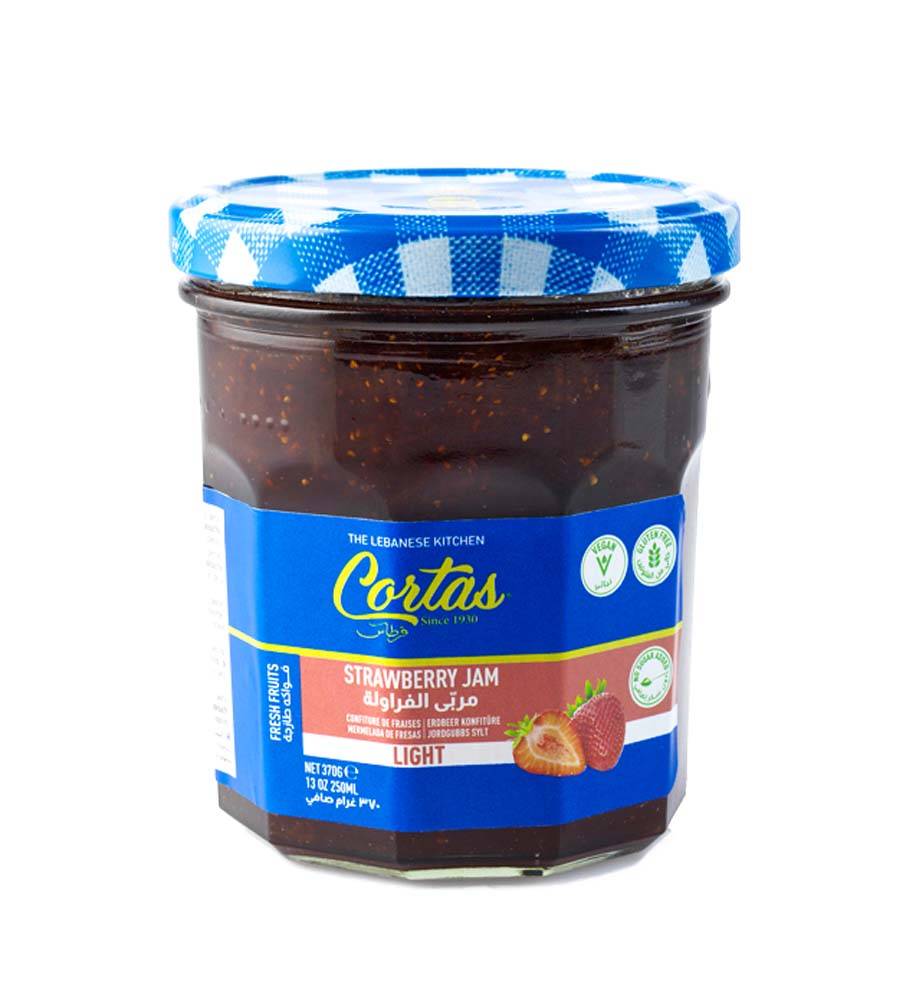 CORTAS Light Strawberry Jam, 13 oz.