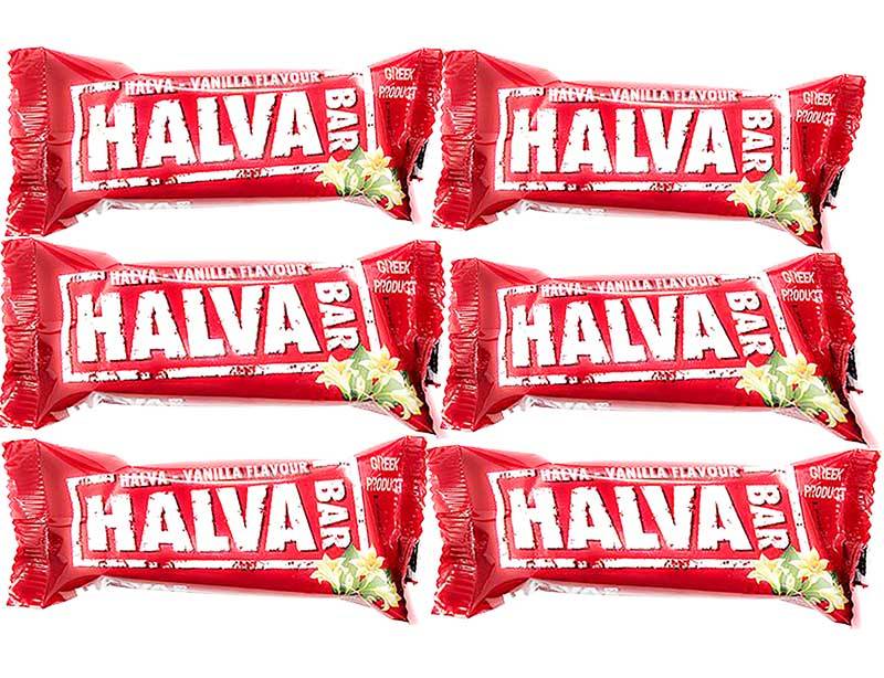 MACEDONIAN Greek Halva Vanilla - 6 Bars
