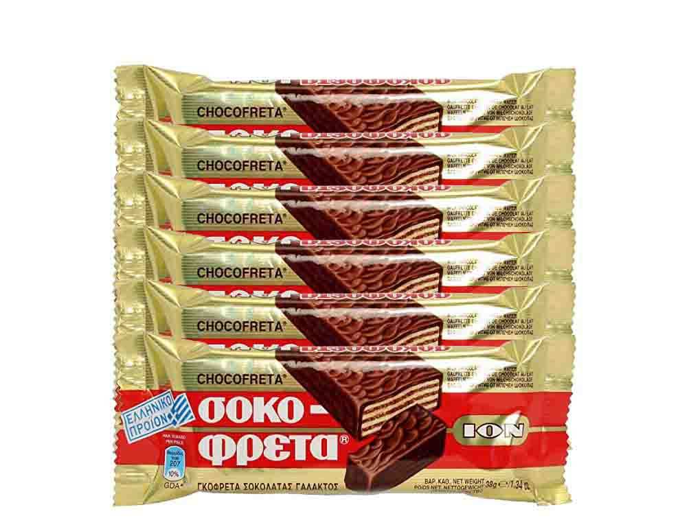 ION Choco Freta with Wafer Milk Chocolate38 Oz - 6 Bars