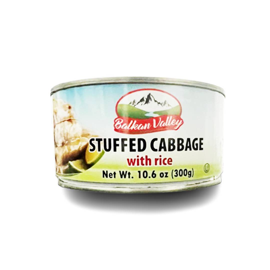 Balkan Valley Stuffed Cabbage Leaves with Rice, 300g.