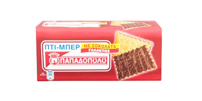 PAPADOPOULOS Petit Beurre Biscuits with Milk Chocolate