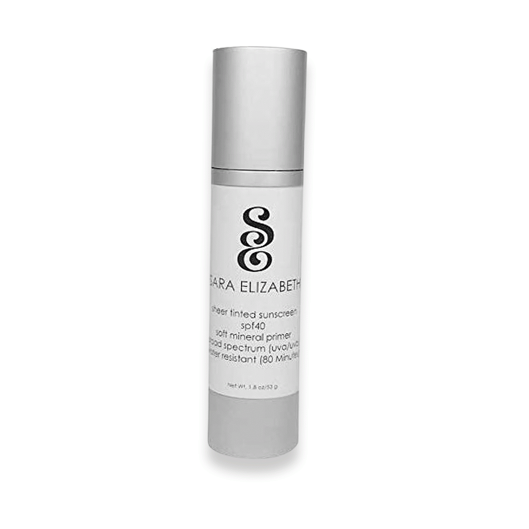 Sara Elizabeth Suncare MATTE FINISH sheer tinted spf 40 soft mineral primer