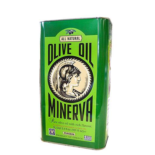 MINERVA Greek Pure Olive Oil - 3 Liters