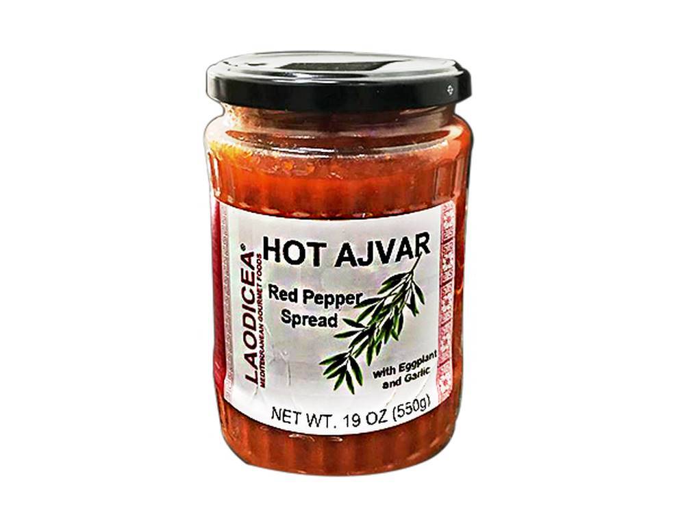 LAODICEA Hot Ajvar - Red Pepper Spread w/Eggplant and Garlic