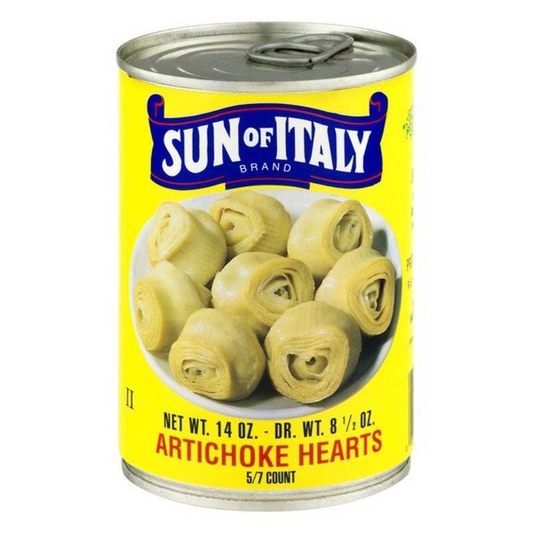 SUN of ITALY Artichoke in Water, 14 oz.