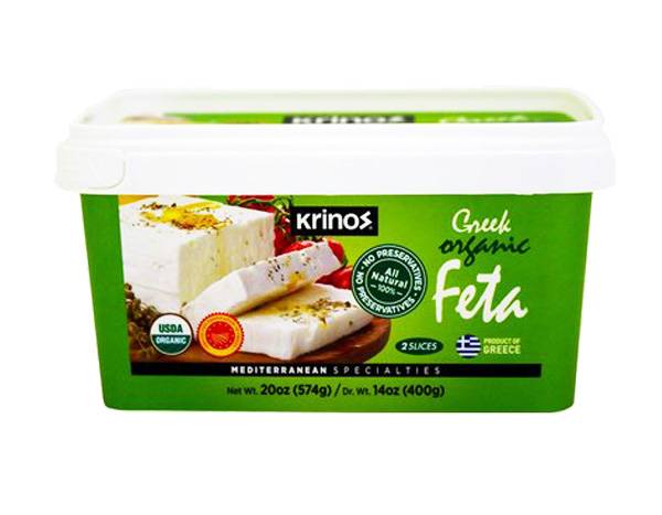 KRINOS Greek Organic Feta Cheese, 14 oz.
