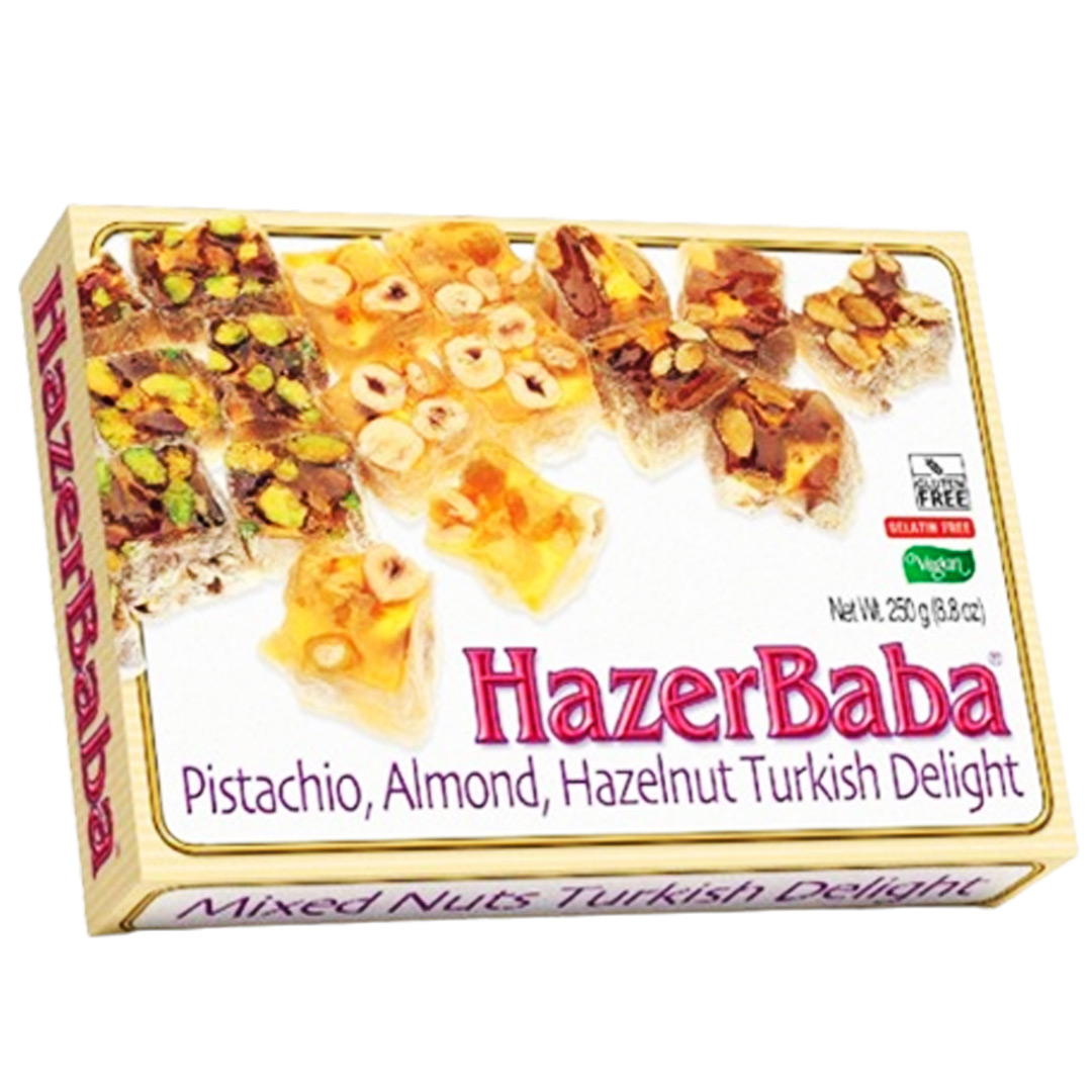 HAZERBABA PISTACHIOS , ALMONDS , HAZELNUTS 8.8 oz.