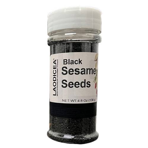 Laodicea black sesame seeds, 4.8oz (136g.)