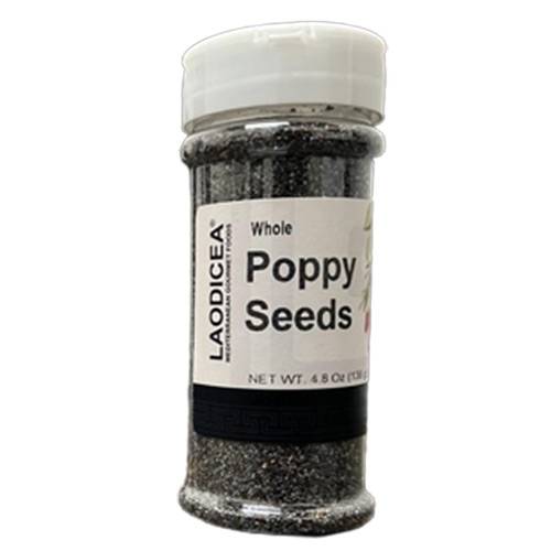 Laodicea Whole Poppy Seeds, 4.8oz (136g.)