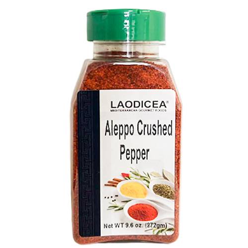 Laodicea Aleppo Crushed Pepper, 9.6oz. (272g.)